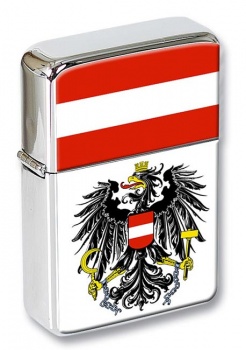 Austrian State Flag Flip Top Lighter