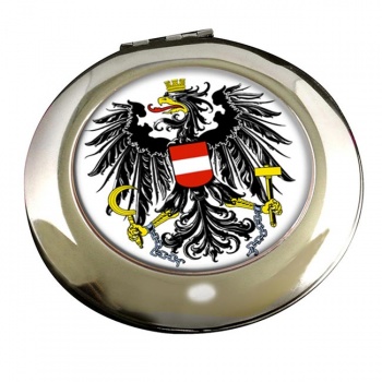 Austrian State Flag Round Mirror