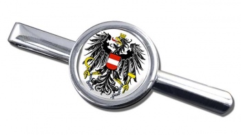 Austrian State Flag Round Tie Clip
