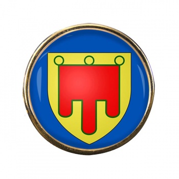 Auvergne (France) Round Pin Badge