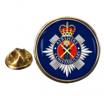 Ayrshire Constabulary Round Pin Badge