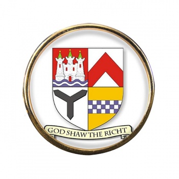 Ayrshire (Scotland) Round Pin Badge