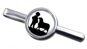 Baa Baa Black Sheep Round Tie Clip