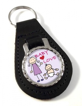 Baby Love Leather Key Fob