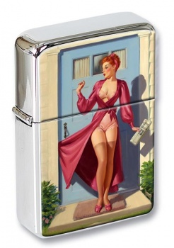 Bad Start Pin-up Girl Flip Top Lighter