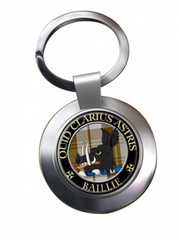 Baillie Scottish Clan Chrome Key Ring