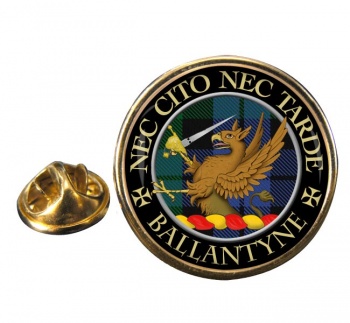Ballantyne Scottish Clan Round Pin Badge