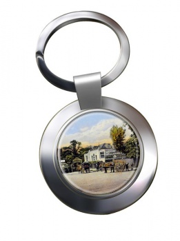 The Bull and Bush Hotel Hampstead Chrome Key Ring