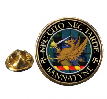 Bannatyne Scottish Clan Round Pin Badge