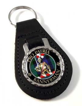 Bannerman Scottish Clan Leather Key Fob
