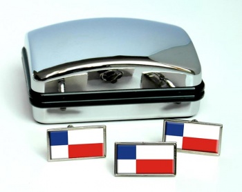 Banska Bystrica Flag Cufflink and Tie Pin Set