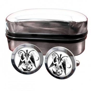 Baphomet Round Cufflinks