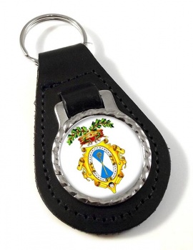 Provincia di Bari (Italy) Leather Key Fob