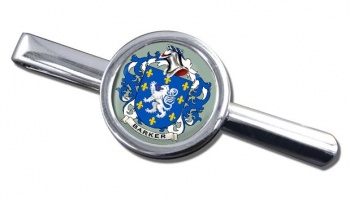 Barker Coat of Arms Round Tie Clip