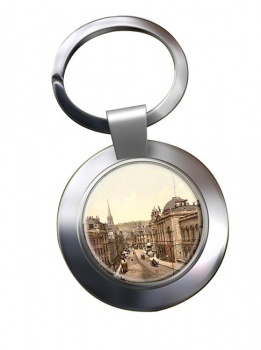 Bath High Street Chrome Key Ring