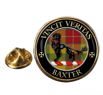 Baxter Scottish Clan Round Pin Badge
