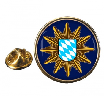 Polizei Bayern Round Pin Badge