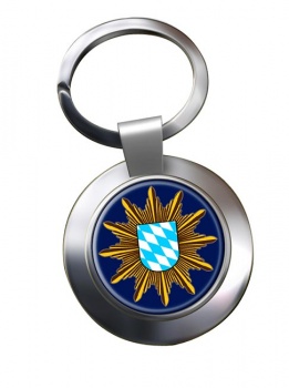 Polizei Bayern Chrome Key Ring