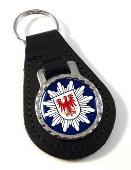 Polizei Brandenburg Leather Key Fob