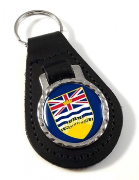British Columbia (Canada) Leather Key Fob