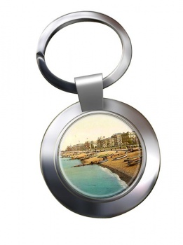 The Beach Herne Bay Chrome Key Ring