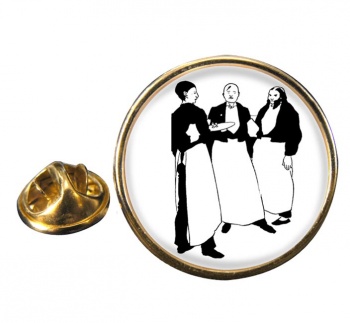 In the Cafe by Aubrey Beardsley Pin Badge