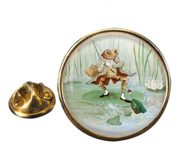 Angling Frog by Beatrix Potter Pin Badge