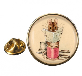 Tailor Mouse by Beatrix Potter Pin Badge