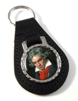 Ludwig van Beethoven Leather Key Fob