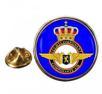 Belgian Air Force Round Pin Badge