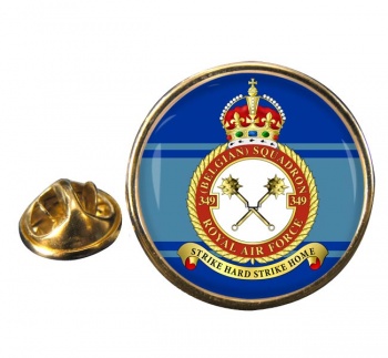 349th Belgium Air Component Round Pin Badge