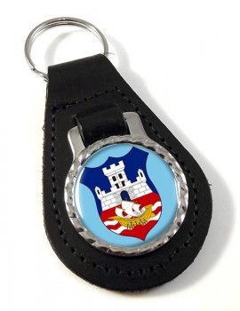 Belgrade (Serbia) Leather Key Fob