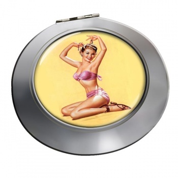 Bella Pin-up Girl Round Mirror