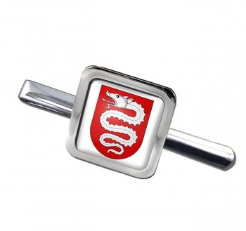 Bellinzona (Switzerland) Square Tie Clip