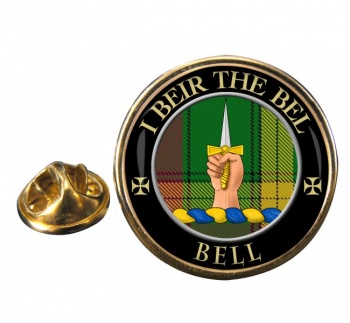Bell of Kirkconnel Scottish Clan Round Pin Badge