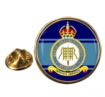 RAF Station Bempton Round Pin Badge