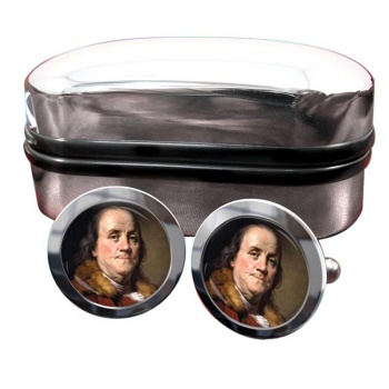 Benjamin Franklin Round Cufflinks
