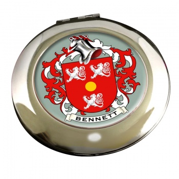 Bennett Coat of Arms Chrome Mirror