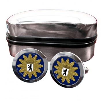 Berliner Polizei Round Cufflinks