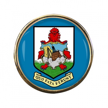 Bermuda Round Pin Badge