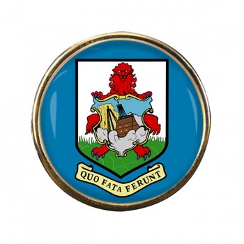 Bermuda Round Pin Badge