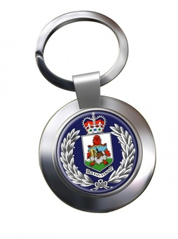 Bermuda Police Chrome Key Ring
