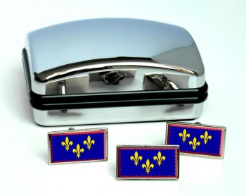 Berry (France) Flag Cufflink and Tie Pin Set