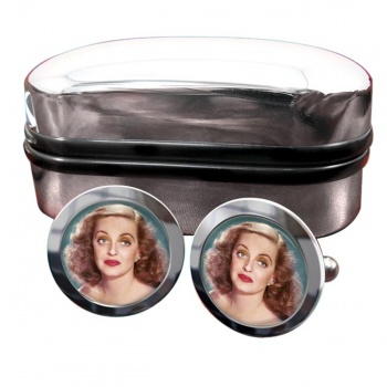 Bette Davis Round Cufflinks