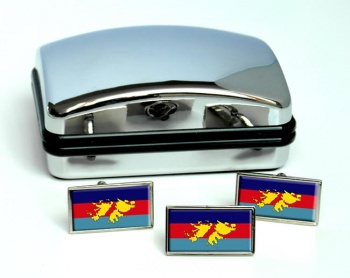 British Forces Falkland Islands Rectangle Cufflink and Tie Pin Set