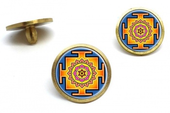 Bhagalamukhi Yantra Golf Ball Markers