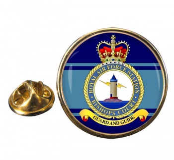 RAF Station Bishops Court Round Pin Badge