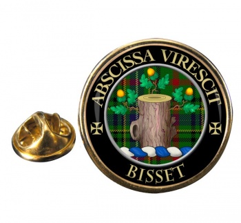 Bisset Scottish Clan Round Pin Badge