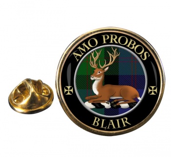 Blair Scottish Clan Round Pin Badge