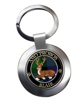 Blair Scottish Clan Chrome Key Ring